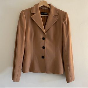 Dolce & Gabbana Luxe Tan Wool Blazer